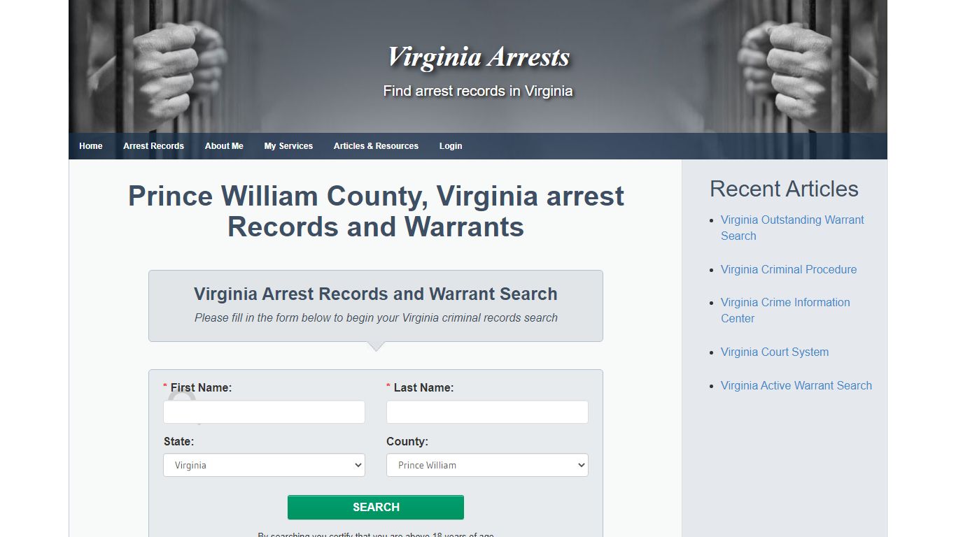 Prince William County, Virginia arrest Records and ...