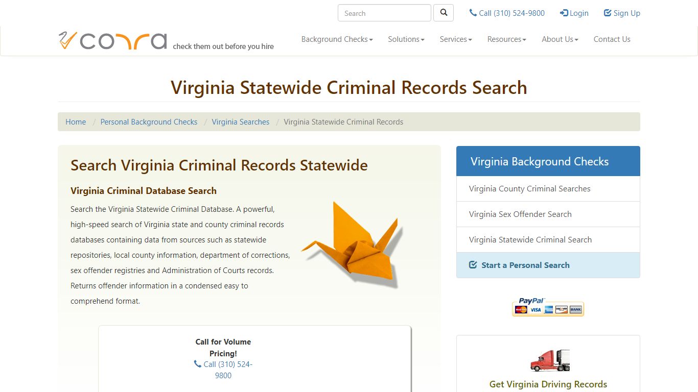 Virginia Criminal Records | Statewide Background Checks ...